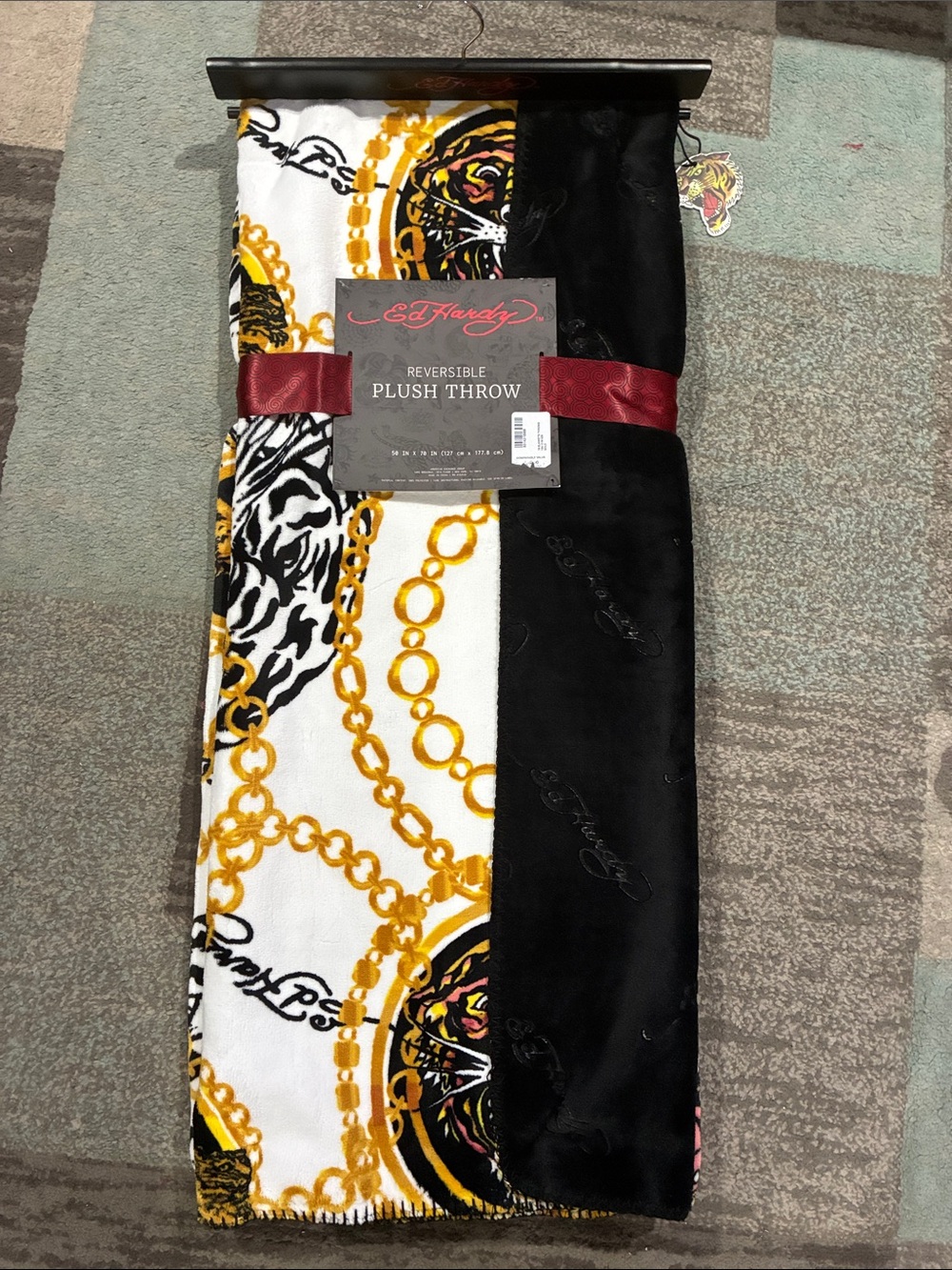 Ed Hardy Reversible Plus Throw